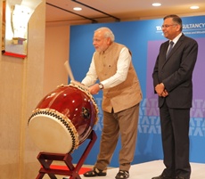 Triumphant Modi beats a storm on Japanese drums